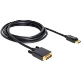 DeLOCK DisplayPort > DVI 24+1, Câble Noir, 3 mètres