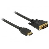 DeLOCK DisplayPort > HDMI 1.2, Adaptateur Noir, 2 mètres