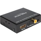 DeLOCK Extracteur audio HDMI 4K, Adaptateur Noir