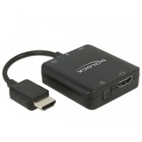 DeLOCK HDMI Audio Extractor 4K 60 Hz, Adaptateur Noir