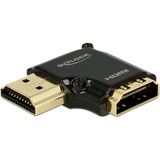 DeLOCK HDMI/HDMI Noir, Câble Noir, HDMI, HDMI, Noir