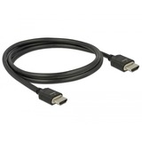 DeLOCK HDMI Kabel 48 Gbps 8K 60 Hz, Câble Noir, 1m