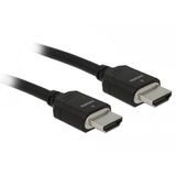 DeLOCK HDMI Kabel 48 Gbps 8K 60 Hz, Câble Noir, 1m