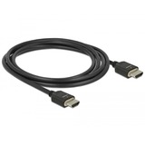 DeLOCK HDMI, Câble Noir, 2 mètres, 8K 60Hz, 48 Gbps