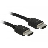 DeLOCK HDMI, Câble Noir, 2 mètres, 8K 60Hz, 48 Gbps