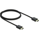 DeLOCK HDMI, Câble Noir, 1 mètre, 8K 60Hz, 48 Gbps