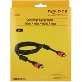 DeLOCK High Speed HDMI - HDMI A male > DVI male, Câble Noir, 3 mètres