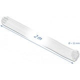 DeLOCK Manchon tressé avec tuyau en Velcro Blanc, 2 m x Ø 32 mm