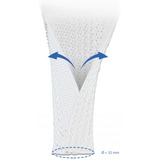 DeLOCK Manchon tressé avec tuyau en Velcro Blanc, 2 m x Ø 32 mm