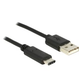 DeLOCK Mini DisplayPort > DisplayPort, Câble Noir, 1 mètre