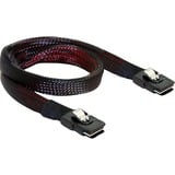 DeLOCK Mini SAS 36 broches mâle (SFF 8087), Câble Noir, 0,5 mètre