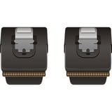 DeLOCK Mini SAS 36 broches mâle (SFF 8087), Câble Noir, 0,5 mètre