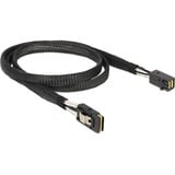 DeLOCK Mini SAS HD SFF-8643 > Mini SAS SFF-8087, Câble Noir, 1 mètre