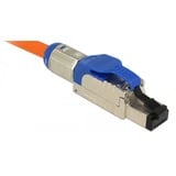 DeLOCK RJ45 Plug field assembly Cat.8, Prise de courant Bleu