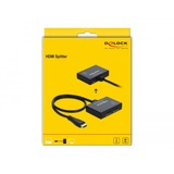 DeLOCK Répartiteur HDMI 1 entrée HDMI > 2 sorties HDMI 4K 60 Hz, Repartiteur HDMI Noir