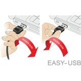 DeLOCK USB2.0 A 90° > USB Micro-B, Câble Noir, 5 mètres