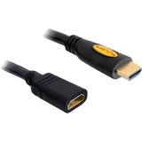 DeLOCK USB-A 2.0 - USB-C, Câble d'extension Noir, 1 mètre