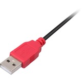 DeLOCK USB-C 2.0 > USB Mini-B, Câble en Y Noir/Rouge, 1 mètre