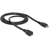 DeLOCK USB-C 3.1 Gen 2 > USB-A, Câble d'extension Noir, 1 mètre