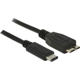 DeLOCK USB-C 3.1 > USB 3.1 micro-USB, Câble Noir, 0,5 mètre, USB 3.1 Gen 2