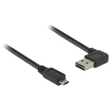 DeLOCK USB-C, Câble Noir, 1 mètre