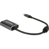 DeLOCK USB-C (mâle) > Mini DisplayPort (femelle) avec fonction PD, Adaptateur Gris foncé, 0,2 mètre