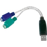 Digitus Adaptateur USB vers PS/2 Noir
