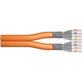 Digitus Câble d’installation à paire torsadée CAT 7 S-FTP, AWG 23/1 Orange, AWG 23/1, 100 m, Cat7, S/FTP (S-STP)