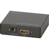 Digitus DS-46304 répartiteur vidéo HDMI 2x HDMI, Repartiteur HDMI Noir, HDMI, 2x HDMI, 4096 x 2160 pixels, Noir, 36 bit, 5 V