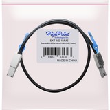 HighPoint mSAS Kabel SFF-8088 > SFF-8088, Câble Noir
