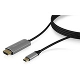 ICY BOX USB-A 2.0 male > 1x Serial RS-232 RJ45 male, Câble Noir, 1,8 mètres