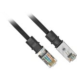 Patchsee Câble de raccordement FTP, RJ-45 Cat.5e Noir, 0,6 mètres