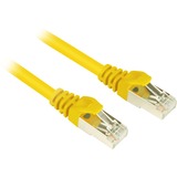 Sharkoon 0.25m Cat.6 S/FTP câble de réseau Jaune 0,25 m Cat6 S/FTP (S-STP) Jaune, 0,25 m, Cat6, S/FTP (S-STP), RJ-45, RJ-45