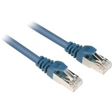 Sharkoon 4044951014729 câble de réseau Gris 3 m Cat6 S/FTP (S-STP) bleu, 3 m, Cat6, S/FTP (S-STP), RJ-45, RJ-45