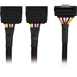Sharkoon Adaptateur d'alimentation Sata Y 90 degres, 0,20 m, Câble en Y Noir