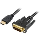 Sharkoon Câble HDMI > DVI-D 3m, Adaptateur Noir, Single-Link, Bulk
