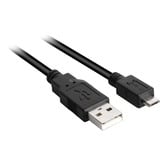Sharkoon Câble USB 2.0, USB-A mâle > Micro-USB mâle Noir, 3,0 Mètre