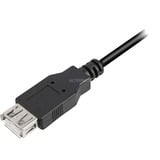 Sharkoon Câble d'extension USB 2.0, USB-A mâle > USB-A femelle Noir, 1,0 Mètre, double blindage