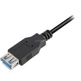 Sharkoon Câble d'extension USB 3.2 Gen 1, USB-A mâle > USB-A femelle Noir, 2 Mètre