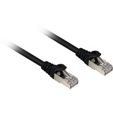 Sharkoon Câble de raccordement SFTP, RJ-45 Cat.6a Noir, 0,25 mètres, Sans halogène