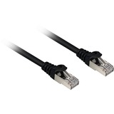 Sharkoon Câble de raccordement SFTP, RJ-45 Cat.6a Noir, 1,5 mètres, Sans halogène