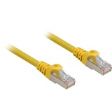 Sharkoon Câble de raccordement SFTP, RJ-45 Cat.6a Jaune, 0,25 mètres, Sans halogène