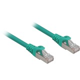 Sharkoon Câble de raccordement SFTP, RJ-45 Cat.6a Vert, 0,25 mètres, Sans halogène