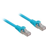 Sharkoon Câble de raccordement SFTP, RJ-45 Cat.6a Bleu, 0,25 mètres, Sans halogène