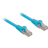 Sharkoon Câble de raccordement SFTP, RJ-45 Cat.6a Bleu, 1,5 mètres, Sans halogène