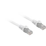 Sharkoon Câble de raccordement SFTP, RJ-45 Cat.6a Blanc, 0,25 mètres, Sans halogène