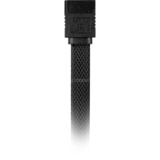 Sharkoon Sata III 90° sleeve, Câble Noir, 0,6 mètres