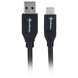 Sharkoon USB 3.1 Gen 2-A > USB-C, Câble Noir, 1 mètre