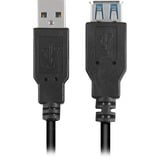 Sharkoon USB-A 2.0 > Micro USB-B, Câble d'extension Noir, 2 mètres