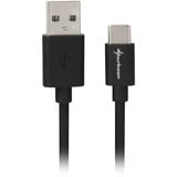 Sharkoon USB-A 2.0 - USB-C, Câble Noir, 2 mètres